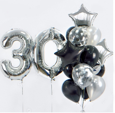 Цифра 30 + фонтан