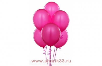 Малиновые гелиевые шарики