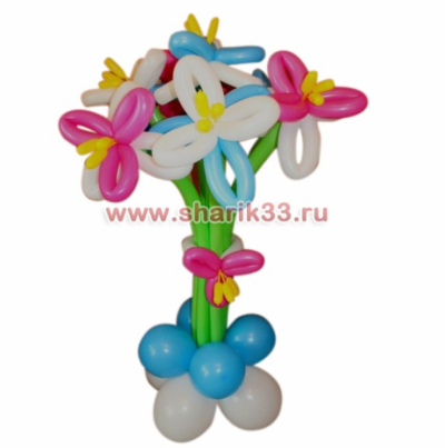 Стойка с лилиями (7 шт)