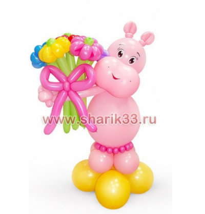 Розовый бегемотик