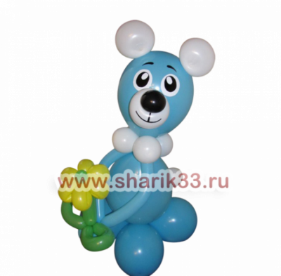 Мишка с цветочком
