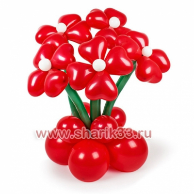 Стойка с 5 цветками