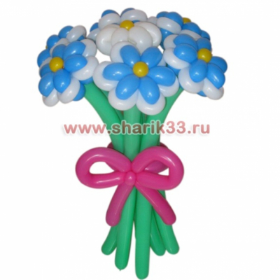 Сказочный букет из 7 ромашек